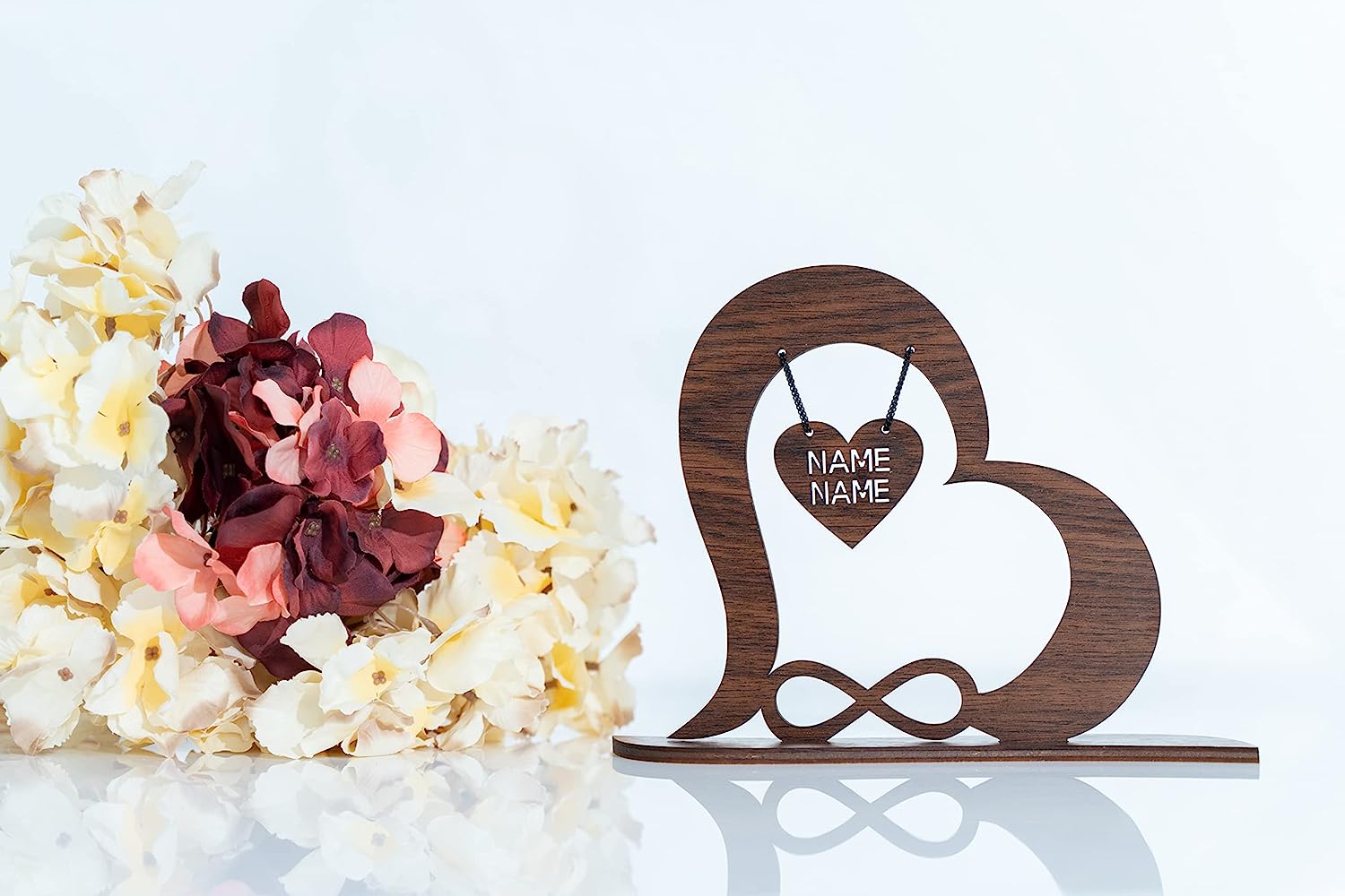 Liebesgeschenk ewige Liebe Hochzeitsgechenk personalisiert mit Zwei Namen zum Jahrestag Hochzeitsgeschenk