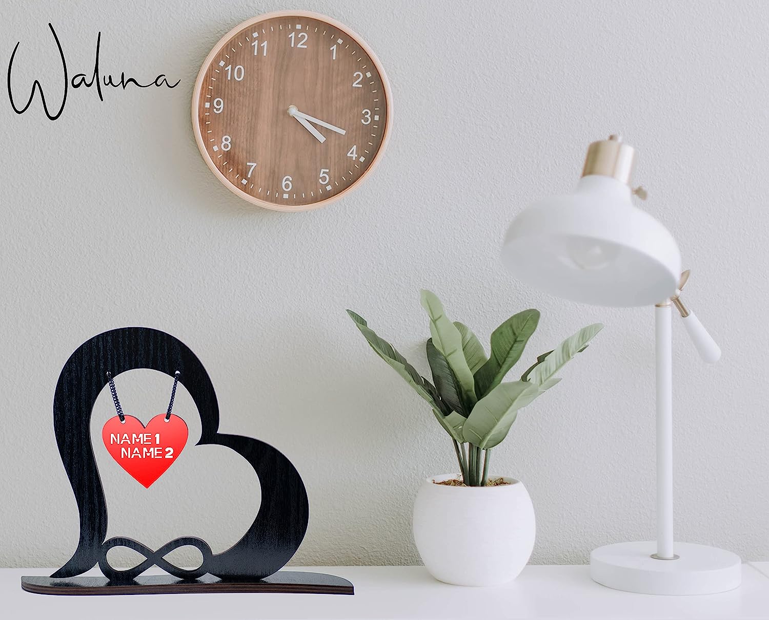 Liebesgeschenk ewige Liebe Hochzeitsgechenk personalisiert mit Zwei Namen zum Jahrestag Hochzeitsgeschenk